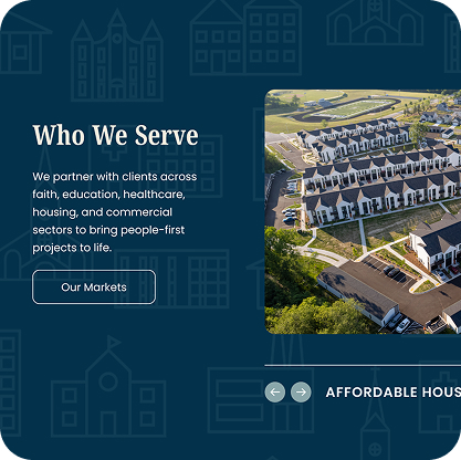 Who We Serve module from the Catalyst website.
