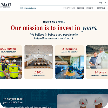 Snippet of About Us page.