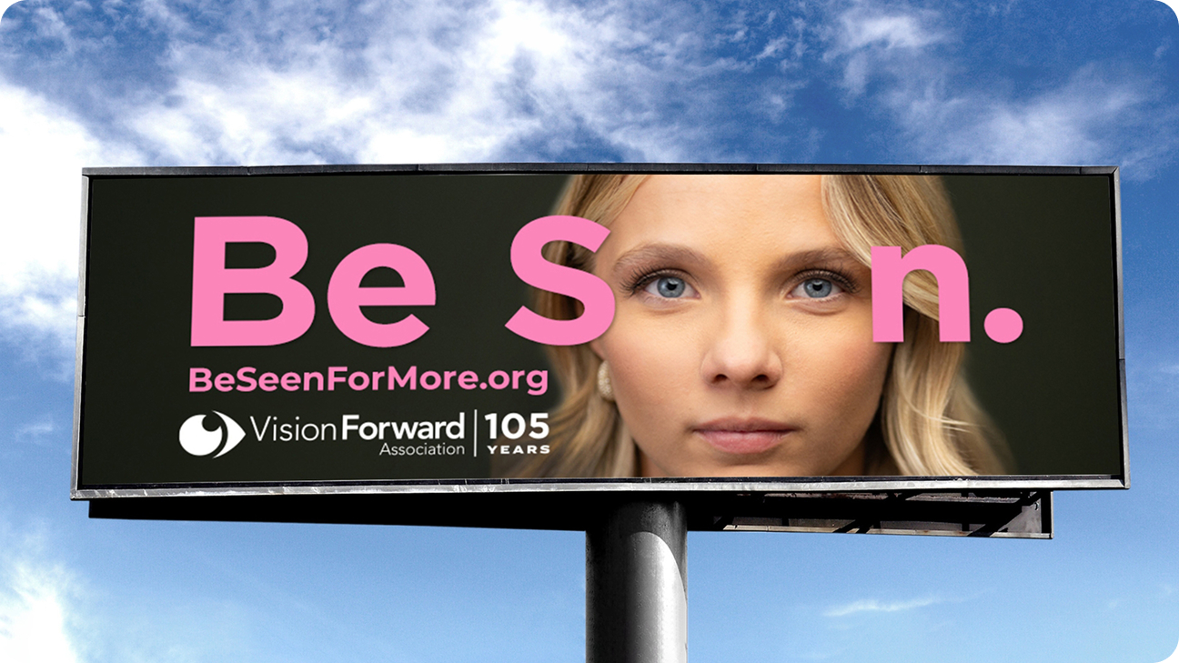 Be Seen billboard ad.